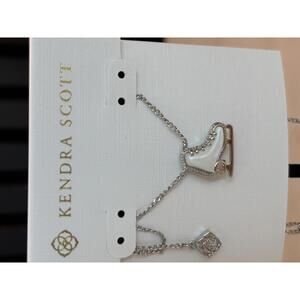 Kendra Scott Silver Ice Skate Necklace